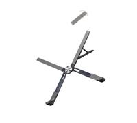 Limtula Supporto pieghevole in alluminio per laptop con 5 altezze regolabili Impostazione Base di raffreddamento antiscivolo Accessorio da tavolo portatile compatto Base di raffreddamento per laptop