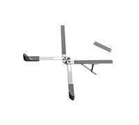 Limtula Supporto pieghevole in alluminio per laptop con 5 altezze regolabili Impostazione Base di raffreddamento antiscivolo Accessorio da tavolo portatile compatto Base di raffreddamento per laptop