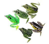 Limtula Topwater Esche Swimbait 5 cm Esche Artificiali da Pesca con Gancio Crankbait Esche morbide Gancio in Acciaio tenore Carbonio