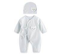 Limtula Tuta da orso neonato Cappello da ospedale Abito primaverile Tute a maniche lunghe per neonate Ragazzi Tute unisex da neonato per l ' autunno
