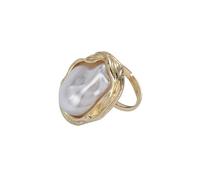 Limtula Unici con perle irregolari regolabili Eleganti gioielli con dita Struttura in lega per le donne Gioielli alla Presenti in metallo regolabile