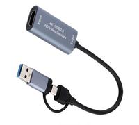Limtula USB+Tipo C A Adattatore HDTV Convertitori Video Cattura Card Cavo per PC per I Registri dei Videogiochi Cattura Scheda Apparecchiatura Trasmissione in Diretta