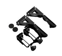 Limtula Vassoio Rack Morsetti per Piastra Estensione del Computer Vassoio Staffa per Scheda Estensione per Desktop Tastiera Pieghevole Design Pieghevole con Clip Nera per Supporto per tastiere