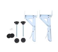 Limtula Vassoio Rack Morsetti per Piastra Estensione del Computer Vassoio Staffa per Scheda Estensione per Desktop Tastiera Pieghevole Design Pieghevole con Clip Nera per Supporto per tastiere