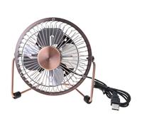 Limtula Ventilatore da Tavolo USB da 4/6 Pollici Ventilatore da Tavolo Portatile Ventola Raffreddamento Regolabile a 360 Gradi Girevole in Metallo Elettrico Silenzioso per la casa USB in Metallo