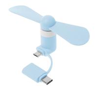 Limtula Ventola Raffreddamento 2 in 1 Tipo C USB per USB Tipo C per ventole Raffreddamento per Smartphone Ventola con Telecomando