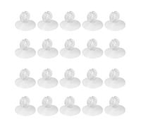 Limtula Ventose per acquario per pesci per serbatoio tubo aereo con clip accessori trasparenti per acquario 10 pz/20 pezzi/50 pz Ventosa per acquario Supporto per piante Tubi