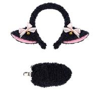 Limtula Vestito da gioco ruolo da pecora, pecora, fascia, gonna, agnello, animale, costume, accessori per bambini, donne, ragazza, gioco ruolo Halloween, morbido tessuto per capelli, B