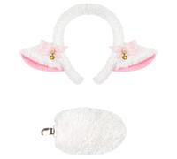 Limtula Vestito da gioco ruolo da pecora, pecora, fascia, gonna, agnello, animale, costume, accessori per bambini, donne, ragazza, gioco ruolo Halloween, morbido tessuto per capelli, C