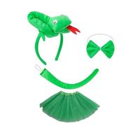 Limtula Vestito da travestimento da serpente Accessorio per costume da serpente Halloween per bambino Ragazzo Ragazza Cosplay Compleanno Vestito cosplay Halloween