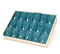 Limtula Vetrine di legno robuste sofisticate dei monili con i compartimenti Accessorio domestico portatile per la raccolta di gioielli di uso della collezione del pendente
