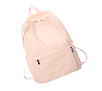 Limtula Zaino per la scuola in nylon colorato con texture lavata, stile retrò, per lo studio, essenziale per adolescenti, ragazzi e ragazze, borsa per libri pieghettata, A