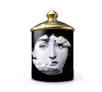 Lina Cavalieri - Barattolo in ceramica per aromaterapia, portapenne Fornase, mini vaso, vassoio porta candela, bottiglie decorative per la casa, barattoli decorativi (B14)