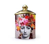 Lina Cavalieri - Barattolo in ceramica per aromaterapia, portapenne Fornase, mini vaso, vassoio porta candela, bottiglie decorative per la casa, barattoli decorativi (C15)