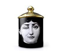 Lina Cavalieri - Barattolo in ceramica per aromaterapia, portapenne Fornase, mini vaso, vassoio portacandele, bottiglie decorative per la casa, barattoli decorativi (B2)