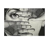 Lina Cavalieri - Set di 2 tovagliette in lino artificiale, lavabili, antiscivolo, resistenti al calore, spesse, decorative, per tavolo da pranzo, cucina, decorazione per la casa, 30 x 40 cm (A12)