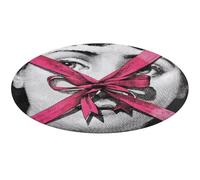 Lina Cavalieri Washable Round Rug for Living Room Entryway Soft Non-Slip Carpet for Bedroom Dining Coffee Table90*90cm