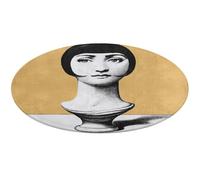 Lina Cavalieri Washable Round Rug for Living Room Entryway Soft Non-Slip Carpet for Bedroom Dining Coffee Table60*60cm