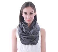 Lina & Lily Sciarpa ad Anello con stampa Cani Staffordshire Bull Terrier (Grigio)