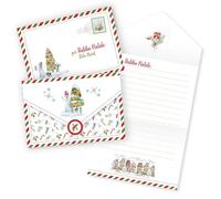LINA OFFICINE GRAFICHE CREATIVE letterina per babbo natale PUPAZZO DI NEVE CON ALBERO