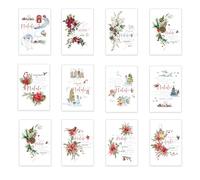 LINA OFFICINE GRAFICHE CREATIVE set biglietti auguri natale da 12 biglietti per natale con la busta porta biglietto 34-999