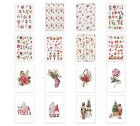 LINA OFFICINE GRAFICHE CREATIVE set biglietti auguri natale da 16 biglietti per natale con la busta porta biglietto 97-999