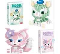 LinaBell Building Blocks Set, 2 PCS LinaBell Building Blocks, Bambini Educativo Giocattolo Blocks Anime Model Micro Blocks 3D Puzzle Mini DIY Blocchi per Ragazzi Ragazze Decompressione Regalo