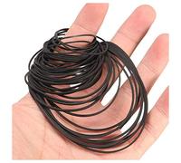 LinaLife 35 cinghie quadrate assortite da 25 mm a 190 mm per unità DVD, Xbox 360, riparazione ricostruzione, nero