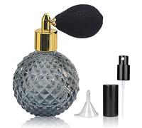 LINALL Bottiglia di profumo vintage con atomizzatore spray, 96,4 g, vuota, ricaricabile, ideale per decorare la casa e cocktail