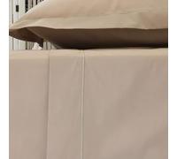 Linandelle - Parure con lenzuolo piatto e federe, in cotone percalle 200 fili Desiree