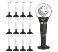 linastu Confezione da 12 supporti Kpop Lightstick, supporto per bastoncini luminosi ufficiali, Complicabile con randagi Kids/Enhypen/Ateez/Twice, espositore compatibile con Kpop (nero)