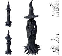 L'incantevole statua della strega, il guardiano della tua casa, la decorazione del mago in resina retrò, le decorazioni di Halloween, la figurina dell'ornamento per interni (30cm)