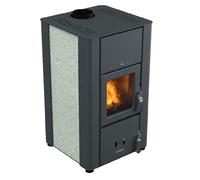 LINCAR SOFIA STUFA A LEGNA VENTILATA POTENZA TERMICA 7.4 KW PIETRA NATURALE