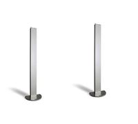 LINCB KIT COPPIA COLONNINE IN ALLUMINIO H 50CM PER FOTOCELLULE LIN2 + BASE LINBS