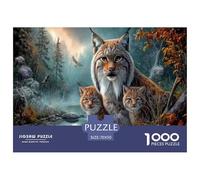 Lince Jigsaw Puzzle Impossibili 1000 Pezzi Torrente nella foresta autunnale Decorazione Per La Casa. Giochi Rilassamento E Intelligence Per Adulti E Bambini Da 12 Anni 70x50cm/1000pcs
