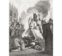 L'incendio dell'arcivescovo Cranmer. Thomas Cranmer 1489 1556. Leader della Riforma inglese e arcivescovo di Canterbury. Dalla storia dell'Inghilterra dai primi documenti all'anno 1802 pubblicato 1812