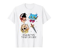 L'inchiostro è la mia Mappa della Vita (Dichiarazione Divertente del Tatuaggio) Maglietta