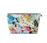 L'inchiostro spruzza il modello astratto, Borsa da toilette Borsa per trucco Borsa per cosmetici Borsa da toilette da viaggio portatile