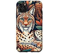 Linci selvatiche tra le foglie Custodia per iPhone 11 Pro Max