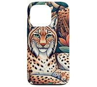 Linci selvatiche tra le foglie Custodia per iPhone 13 Pro