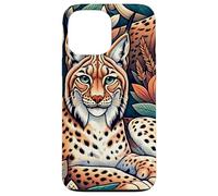 Linci selvatiche tra le foglie Custodia per iPhone 13 Pro Max