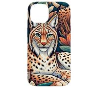 Linci selvatiche tra le foglie Custodia per iPhone 14