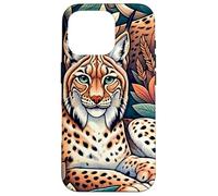 Linci selvatiche tra le foglie Custodia per iPhone 16 Pro