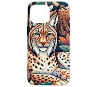 Linci selvatiche tra le foglie Custodia per iPhone 16 Pro Max