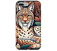 Linci selvatiche tra le foglie Custodia per iPhone 7 Plus/8 Plus