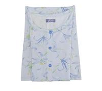 Linclalor Camicia da Notte Donna Spalla Larga Serafino con Soffietto (Azzurro, 60)