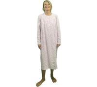 Linclalor Camicia da notte in cotone caldo manica raglan art. 92912-56, Rosa