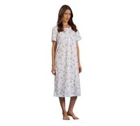 Linclalor Camicia da Notte Manica Corta Serafino Raglan (Bianco/Glossy, 54)