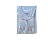 Linclalor Camicia da Notte Spalla Larga Serafino Raglan in Cotone 100% (75156 Bianco-Glossy, 48)