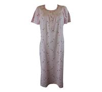 Linclalor Camicia Notte Manica Corta 100% Cotone Maglina Manica Raglan Fino alla TG.60 Taglie Forti E CALIBRATE Art.75186 Rosa (Rosa, 54)